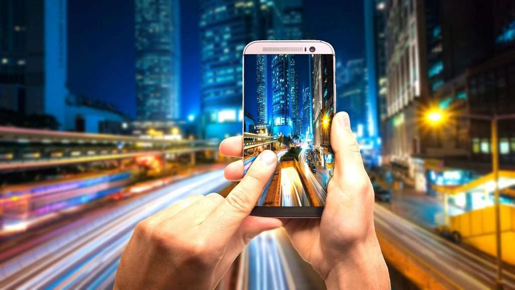 smartphone, taking, picture